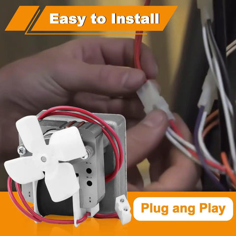2.0 RPM Auger Motor Replacement For Wood Pellet Grills 120V 60Hz 2 Pole, easy install shown with wiring connectors