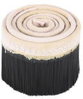 Shop Ready Heavy Duty CNC Router Spindle Dust Collector Brush Seal For Precision Engraving Machines Featuring A Tight Seventy Millimeter Fit And Badass Vacuum Seal rolled dust collector brush with black bristles and beige fabric at top