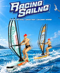 Pro RC Boat For Adults With 2.4G Pro Control, LED Lights, Never Flip Hull, sailboards on ocean with sunny sky