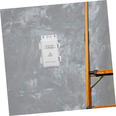 Ultimate Weatherproof Plastic Electrical Junction Box For Outdoor Use With Sturdy Wiring And Easy Install mounted on a wall.