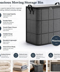 Massive Zippered Fabric Storage Bags Straight Up Heavy Duty And Foldable For Zero Fuss Home Organization No Sweat Closet Organizer with smooth zipper and sturdy design.