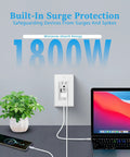 White Usb-C Wall Outlet With Built In Night Light 20 Pack 24W Quick Charge Adapter Featuring Type C And Type A Inputs 15 Amp Tamper Safe Socket Comes With Wall Plates Zero Stress Swap For Home Office installed with laptop and phone charging.
