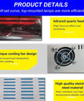 Close-up of Drawer Type Reflow Oven With Hot Air Circulation And Infrared Heater Rework Station features T962V20 110V