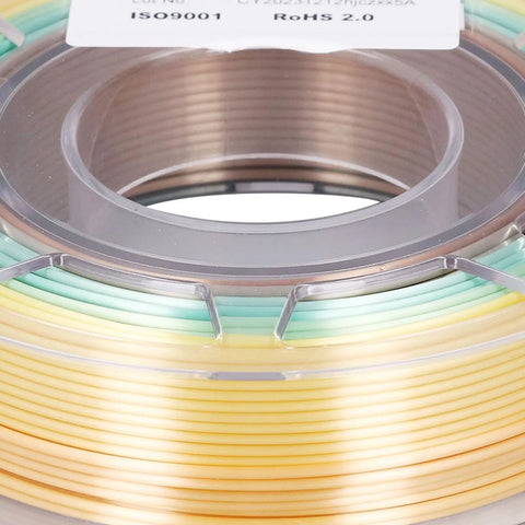 Silk Shiny PLA Filament 1.75Mm, 200G Spool, Fast Color Gradient Multicolor 3D Printer Material With Glossy Finish, Flows Smooth And Gonna Look Dope On All Your Custom 3D Printing Creations