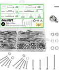 All In One M4 Screw Kit With 321 Pieces Of 304 Stainless Steel Hex Socket Head Cap Screws Nuts Washers And Wrench