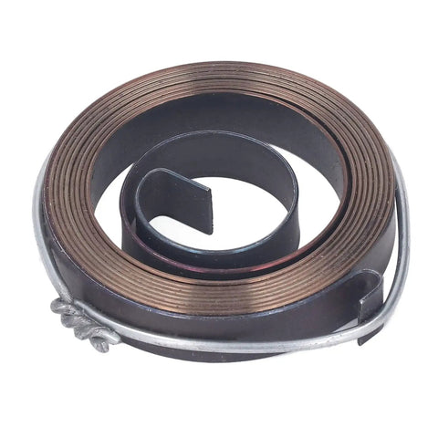 Two Piece Drill Press Quill Spring Set metal recoil return spring for bench drills, spring steel with blackening finish.