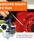GX160 Carburetor Replacement Kit For Honda GX160 GX200 And Predator 212cc OHV Engines shown installed on engine