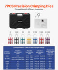 Hydraulic Hose Crimper Kit With 7 Dies For Auto AC Repair, Snap-On Hydra-Krimp Manual Hydraulic Crimp Tool In Carrying Case