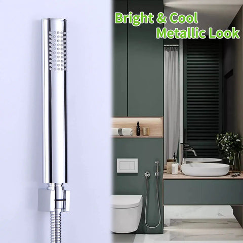 Heavy Duty Shower Head Holder Wall Mount In Chrome Brass Wand Bracket for Sprayer No Nonsense Rock Solid Mount