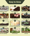Indoor Herb Garden Kit With 44 Piece Starter Set For Your Kitchen Windowsill Or Balcony Grow 10 Gourmet Herbs step-by-step guide
