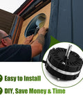 Attic Fan Replacement Motor Kit For Lomanco 2000 Power Vent Black installation
