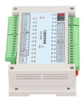 Industrial PLC Controller 24V DC 13 Input 12 Output SPC10RM control board viewed from above, showcasing its connectors and details.