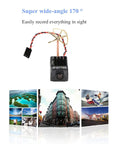All In One FPV Camera And Video Transmitter For Mini FPV RC Drones 5 8GHz AIO with 170° FOV showcasing captured images.