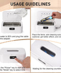 Ultrasonic Jewelry Cleaner Pro 28oz 800ml 49KHz Deep Clean usage guidelines with 5 timers LED display and stainless steel tank