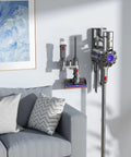Quick Release Wand Extension Tube For V11 V10 V8 V7 Cordless Vacuums Replacement Part displayed next to mounted Dyson