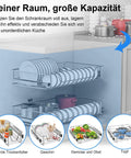 Top Shelf Heavy Duty Telescopic Drawer Slides And Smooth Operator Cabinet Pull Out Tracks For Kitchen Bedroom Storage with plates and pots.