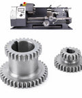 Ruggedly Built Lathe Duplicate Gear Set Boosts Your 0618 7x12 7x14 Mini Lathes With smooth two-speed high-low shifting, HSS gears.