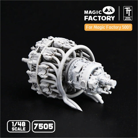 1 By 48 PW R2800 Star 18 Cylinder Aircraft Engine Resin Kit Display Model With Engine Accessories Unpainted Assembly Kit