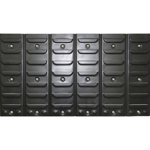 Rock Solid Metal Louvered Wall Panel Storage Rack With 24 Heavy Duty Sorting Bins And An Eighty Pound Weight Rating Crafted To Keep Your Garage Tool Setup Smooth And Hassle Free