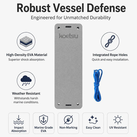 Yacht Dock Edge Cushion With EVA Foam Shock Absorption Anti Collision Marine Protector For Fishing Boats Piers And Yachts Easy Rope Mount