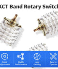 Rotary Band Switch 4P11T 4 Pole 11 Position Channel Selector Switches With Knob Top Shelf Build shown in marketing graphic