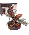 Electric Insect Metal Model Kit For Adults Biopunk Inspired Desk Toy Rhinoceros Beetle Build Kit Gift For Teens And Adults