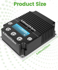 Professional Grade Heavy Duty 48V 400A Golf Cart Solid State Speed Controller dimensions shown with measurement labels.