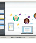 27 Inch Interactive Display Smart Touchscreen For Classrooms Featuring Wireless Casting Dual Audio And Sturdy Frame, displaying digital lesson activities.
