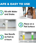 DIY Water Bacteria Test Kit For Home Use With Fast 6 Hour Results, Detects 50 Coliform Bacteria Species, usage instructions