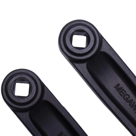 Diamond Hole Forged 6061 Alloy Bike Crank Arms For E Bikes 89Mm To 175Mm In 10 Size Options close-up of spindle interface