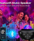Starry Sky Projection Night Light With Remote Control Music Speaker And Timer Galaxy Projector for party atmosphere