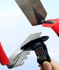 Six Inch Concrete Tile Tools Set With Two Stainless Steel Margin Trowels Flat And Square Notched Workhorse Pro Grade Kit