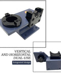 BT40 CNC Tool Holder With Locking Fixture And Aluminum Clamp Seat Universal Lathe Tool Holder For Horizontal And Vertical Use Tightening Base Versatile CNC Lathe Fixture, blue metal
