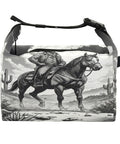 Cowboy Themed Lunch Box With A Horse Ride Design For Women And Men Reusable Insulated Lunch Tote Leakproof Cute Cooler
