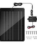 15W Solar Panel Kit With Built In Maintenance Pulse And MPPT Controller For 12V Lead Acid Batteries Waterproof Battery