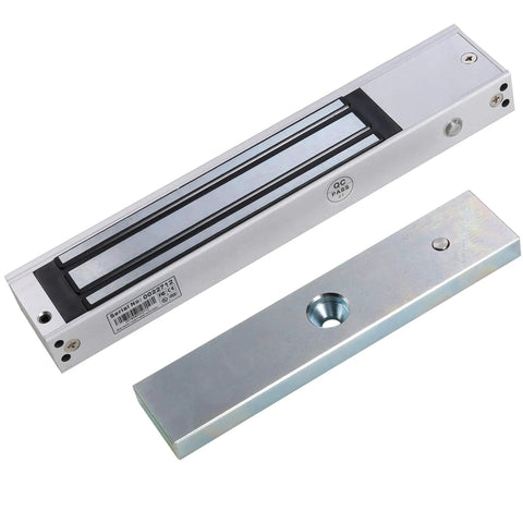 Outswing Magnetic Door Lock Kit With 600 Pound Holding Power And RF Remote Control Easy Install 164 Foot Range Program Up To 40 Remotes For Hands Free Entry And Secure Access