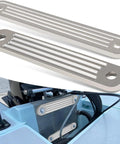 Beefy Transom Mount Plate Kit For Standard Top And Lower Bolt Holes Heavy Duty Cast Aluminum Three Eighths Inch Thick 2 Pack