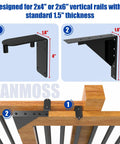 Heavy-Duty Galvanized Steel Sliding Gate Kit installation on wooden gate with safety lock and anti-sag design