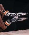 Close-up of hands using Heavy Duty 8 In 1 Linesman Pliers For Electrical DIY Projects Wire Cutter Crimper Stripper Twist Deburr Winding.