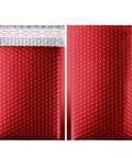 Metallic Matte Red Bubble Mailers 4 By 8 Inch Padded Envelopes With Secure Self Seal Closure Lightweight Yet Durable Tear Resistant Shipping Bags Bright Red Finish Pack Of 25 For Easy Standout Shipments