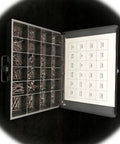 Oval Head Tapping Screws 18-8 Stainless Steel Set With Metal Tray, 960-Piece Multi-Purpose Hardware Kit in open case