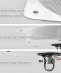 Heavy Duty Electric Hoist Lifter For Chandeliers With 6M Height And Dual Control Modes For Easy Lamp Maintenance Or Cleaning Remote Operation Included close-up of thickened base plate, heat dissipation grill and lamp hanging ring.