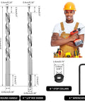 8 Piece 3/8 Inch Pocket Hole Drill Bit Set with Depth Stop Collar and Wrench, manual pocket hole jig kit details shown