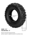 4.10/3.50-6 Inner Tube With TR87 Bent Valve Stem For Go Karts ATVs Quads 4 Wheelers Lawn Mowers Snow Blowers