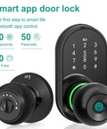 Keyless Entry Smart Door Lock With Fingerprint, Keypad And App Control For Front Door, Easy Installation, Digital Code Access