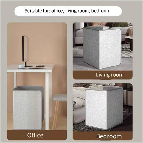 Under Desk Leg Warmer And Quiet Space Heater For Office And Home Foldable Portable Desk Heater With panels in office setup