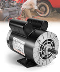 Heavy 5Hp Air Compressor Motor 3450 Rpm 208V Single Phase P56 Ccw Rotation close-up view, showcasing the 5/8 inch keyed shaft and mounting details.