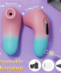Air Pulse Relaxation Device With Portable Ergonomic Grip Multiple Settings Quiet Operation And On The Go Stress Relief For Instant Chill After Long Days, magnetic charging, colorful design.