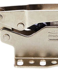 STC HH70 Horizontal Auto Adjust Toggle Clamp Nickel Plated Silver Finish with red handle for precise holding, 700 lbs capacity