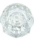 Offset Shower Tub Handle Knob With Single Control And Replacement Trim Kit In Clear Acrylic Finish top view